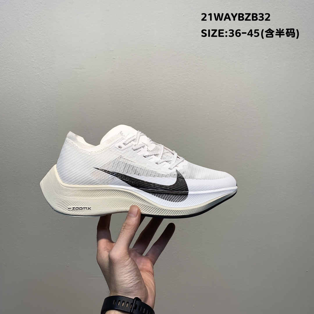 2021 Nike ZoomX Vaporfly NEXT II White Black Shoes